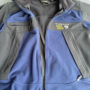 Mountain Hardwear fleece, soft shell, gore wind stopper jacket